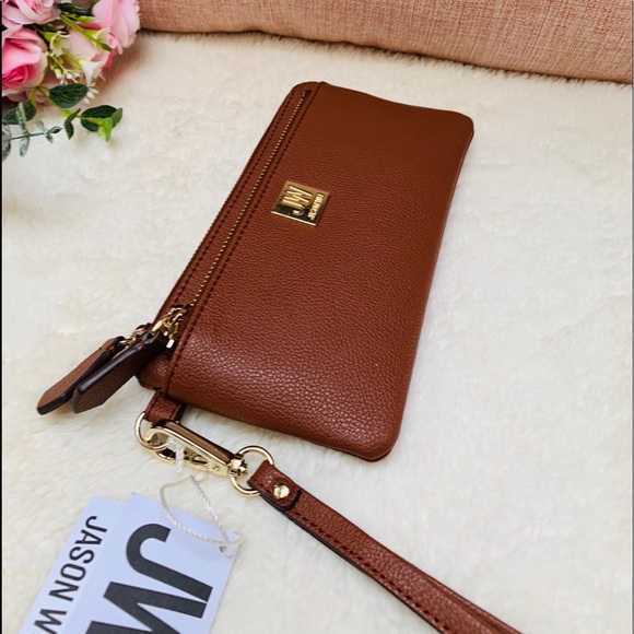 Jason Wu Double Zip Cognac Wallet - Picture 4 of 6